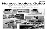 Educational Programs, Products & Resources Ed... · Greater Richmond School of Music, Richmond, VA ... damaging her self-confidence and academic progress. However, traditional homeschooling