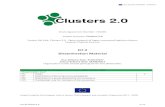 D7.2 Dissemination Material - CLUSTERS 2.0CLUSTERS 2.0 7 V1.0 4. Dissemination materials 4.1 Project logo To give CLUSTERS 2.0 a common image towards the outside world and to communicate