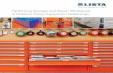Optimizing Storage and Repair Workspace in Outdoor Power ... · General parts storage. Use your space wisely. 4 Lista-OutdoorEquip.com Modular drawer storage cabinets are ideal for