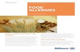 ALLIANZ GLOBAL CORPORATE & SPECIALTY® FOOD ALLERGIES€¦ · ALLERGIES ALLIANZ RISK CONSULTING FOOD ALLERGIES CAN IMPACT YOUR BUSINESS! Many people suffer from food allergies, an