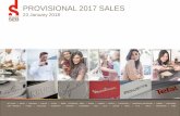 PROVISIONAL 2017 SALES - Groupe SEB · Analysis of revenue growth +462-98 +1,121 * excluding €3m of WMF sales already made by SEB subsidiaries. Provisional 2017 Sales intervenant