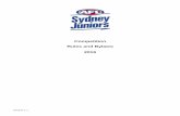 Competition Rules and Bylaws 2016 - Drummoyne Power AFL · 2016 _____. Version 1.1 1 Table of Contents - Index Topics Bylaw AFL Sydney Juniors Vilification and Discrimination 33.1