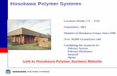 Hosokawa Polymer Systems - Streamline Equipment · • Injection, Blow Molding, Extrusion and Pelletizing –masterbatch • Transport, Material conveying • Virgin pellets, regrind