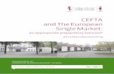 CEFTA and The European Single Market · 2012-12-19 · CEFtA can be considered an appropriate preparation for the EU Single Market in all but two areas under analysis. The CEFtA substantively