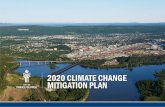 2020 CLIMATE CHANGE MITIGATION PLAN Services/Documents...climate change over time, thereby minimizing the costs needed to adapt to the changing climate. Climate change mitigation also