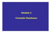 Module 2 Genomic Databases - Cornell University · • Introduction to PERL and BioPERL. Web Server Database Server SQL HTTP SQL. 1. more powerful data mining 2. to integrate the