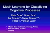 Mesh Learning for Classifying Cognitive Processes · Mesh Learning for Classifying Cognitive Processes Mete Özay*, Orhan Fırat* İlke Öztekin**, Uygar Öztekin***, Fatoş T. Yarman