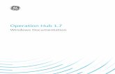 Operation Hub 1 - General Electric · Chapter 1. Release Notes Operations Hub Release Notes This topic provides a list of product changes in Operations Hub for this release. Version: