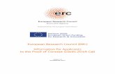 European Research Council (ERC) Information for Applicants ... · Highlights of important new features related to proposal submission and evaluation for the ERC Proof of Concept Grant