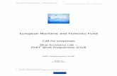 European Maritime and Fisheries Fund · recommendations for the preparation of the proposal explanation on the application form (Proposal Template (Part A and B)), ... Objectives