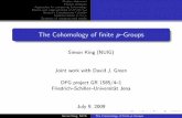 The Cohomology of nite p{Groupshamilton.nuigalway.ie/DeBrunCentre/SecondWorkshop/simon.pdf · Summary of computational results The Cohomology of nite p{Groups Simon King (NUIG) Joint