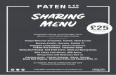 Sharing Menu - KNEAD Pubs · Sharing Menu £25 per person v Vegetarian | Please ask a member of staff if you require information on allergens within our dishes Designed for sharing