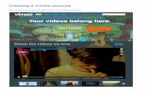 Creating a Vimeo account · 2015-09-23 · Whenever you follow someone on Vimeo, their activity will show up here. You can also follow Channels, tags, and other things you want to