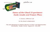Status of the GlueX Experiment: Early results and Future Plans€¦ · Status of the PrimEx experiment Future detector upgrade - study rare decays of ηmesons 2. Hall D Physics Program: