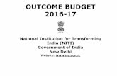 OUTCOME BUDGET 2016-17 - | NITI Aayogniti.gov.in/writereaddata/files/document_publication... · 2016-08-11 · 9 Outcome Budget 2016-17 EX-Officio Members 6. Shri Rajnath Singh, Union