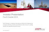 Investor Presentation - KCA DEUTAG · 2015-03-19 · Q4 Key highlights KCA Deutag is a leading international drilling and engineering company working onshore and offshore with a focus