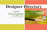 Designer Directory Main Index CHA Designer Section Member Listing Designer … · 2014-09-03 · Services and rates will vary based on the individual designer’s experience, industry