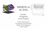 MINERnA Introduction, Detector Progress and MRI Proposal · 7 April 2005 K. McFarland, Status of MINERvA 2 MINERvA in a Nutshell • MINERvA is a dedicated neutrino cross-section