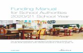 Funding Manual| 2020-21 1...It is my pleasure to provide you with the all-new Funding Manual containing both the Funding and Assurance Framework for School Authorities for the 2020/21