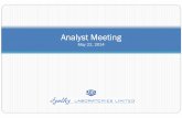 Analyst Meeting May 22 2014 Upload Meet/200007_20140522.pdf · Results -Consolidated In Rs. Lacs 9 Particulars Standalone Consolidated 31.03.2014 31.03.2013 31.03.2014 31.03.2013