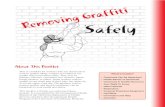 Removing Graffiti Safely Booklet - CDPH Home€¦ · graffiti removal products daily. They may be painters, laborers, custodians, bus cleaners, phone booth cleaners, or others. Some