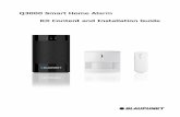 Q3000 Smart Home Alarm Kit Content and Installation Guide · 4. Open the Door Contact back cover to reveal the knockouts, break through the knockouts and use the knockouts to mark