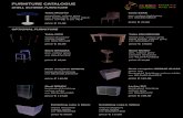 FURNITURE CATALOGUE - ifscc2019.com · FURNITURE CATALOGUE SHELL SCHEME FURNITURE OPTIONAL FURNITURE Table MOJITO wood top, colour grey iron basement, colour black diam. cm 68, h