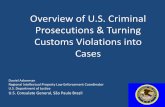 Overview of U.S. Criminal Prosecutions & Turning Customs ... · Reproduction and Distribution •Making a copy or sharing a copy –Also aiding and abetting, conspiracy •Uploading,