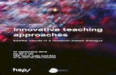 Seminar · Webinar Innovative teaching approaches · Innovative teaching approaches EAPRIL clouds in a research-based dialogue 27 septembre 2019 De 9h à 12h HEP Vaud, salle C33-623