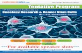 11 International Conference on Oncology Research …...Title: Combinative drug therapy for cancer treatment: Exploring synergystic mode of action of Amino and Carboxy Terminal domain