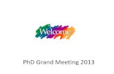 PhD Grand Meeting 2013 - Aarhus Universitet · Using visual aids . 16.00-16.15 Break and cake . 16.15-16.45 . ... • Data Analyses & Statistics in Soil Science • Making eye-catching