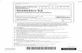 Advanced Level Statistics S2 - Papers Level... · 6/27/2016  · Leave blank 6 *P46668A0628* DO NOT WITE IN THIS AEA DO NOT WITE IN THIS AEA DO NOT WITE IN THIS AEA 2. The random
