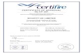 CERTIFICATE OF APPROVAL No CF 291 SCHOTT UK LIMITED€¦ · CERTIFICATE No CF 291 SCHOTT UK LIMITED PYRAN S FIRE RESISTING GLASS This Certificate of Approval relates to the fire resistance