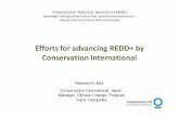 Efforts for advancing REDD+ by Conservation …redd.ffpri.affrc.go.jp/events/seminars/_img/_20110216/14...2011/02/16  · Gorilla International Fund compound inGoma and plans are underway
