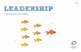 NEXT LEADERSHIP - MAS€¦ · We set out to define the essence of leadership, and found 7 key qualities that make a great leader. Everyone can work to develop these qualities, so