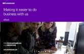 Making it easier to do business with us - BT Wholesale...Making it easier to do business with us eBook An interactive guide to BT Wholesale We’re making it easy for you to work with