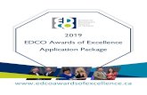 2019 EDCO Awards of Excellence Application Package EDCO...EDCO Awards of Excellence 3 | P a g e Program Information and Deadlines Important Dates Call for entries September 3, 2019