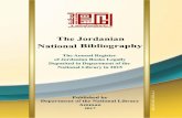 The Jordanian National Bibliography The Annual Register of … · 2018-04-18 · The Jordanian National Bibliography The Annual Register of Jordanian Books legally Deposited in Department