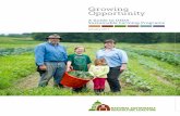Growing Opportunitysustainableagriculture.net/wp-content/uploads/2017/... · Today’s farmers are changing the way we farm and eat in this country. Folks starting out in farming