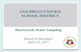 SAN DIEGO UNIFIED SCHOOL DISTRICTfile... · San Diego Unified submitted its formal request for sampling to the . City on February 14. Two days later, the San Diego Union-Tribune called