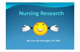 By: Omar AL-Rawajfah, RN, PhDweb2.aabu.edu.jo/tool/course_file/lec_notes/1001391... · 2015-10-13 · Basic vs. Applied Nursing Research yBasic Research (fundamental or pure research)