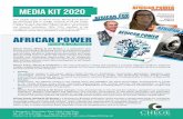 MEDIA KIT 2020 - chegepublishing.netchegepublishing.net/wp-content/uploads/2020/02/2020-mediakit.pdf · Construction of new power plants, arrival of new investors, exclusive biographies