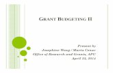 Grant Budgeting II final - Azusa Pacific University...GRANT BUDGETING FAQ # 3 IN-KIND CONTRIBUTION Non-cash donation of materials, property, facilities, and / or services List or Not