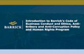 Introduction to Barrick’s Code of Business Conduct and ...cceac.ca/wp-content/uploads/2019/02/Induction-training-new-hires-2… · • The human rights covered by Barrick’s Human