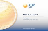 RIPE NCC Update - ENOG€¦ · -112 training courses to 2,290 members-2,479 /22 IPv4 allocations and 1,874 IPv6 allocations-23% of our members have their resources certiﬁed-More