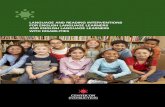 LANGUAGE AND READING INTERVENTIONS FOR ENGLISH LANGUAGE ... · 5 Assessment issues related to English proficiency and academic achievement 6 Identifying English language learners