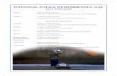 NATIONAL POLICE REMEMBRANCE DAY...NATIONAL POLICE REMEMBRANCE DAY 2015 SERVICES Sydney 9.30am on 29th September NSW Police Wall of Remembrance, The Domain - Rev David Riethmuller.