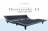 Owner’s manual Remedy II...6 wners manual Remedy II adjustable bed Before discarding any packing materials, check the adjustable bed carton and verify all items in the parts list