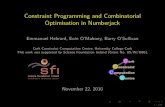 Constraint Programming and Combinatorial Optimisation in ... Constraint Programming and Combinatorial