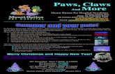Paws, Claws And Moremthuttonvet.com.au/wp-content/uploads/2015/11/Summer...Paws, Claws And More Mount Hutton Pet Hospital Newsletter Summer Edition 2012 Shop 15, Progress Road Mt Hutton